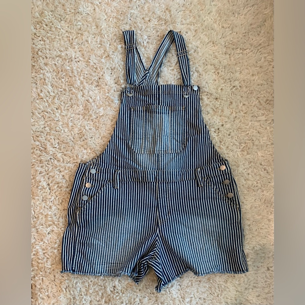 NO BO Relaxed Fit Overall Shorts, XL, 15-17 juniors